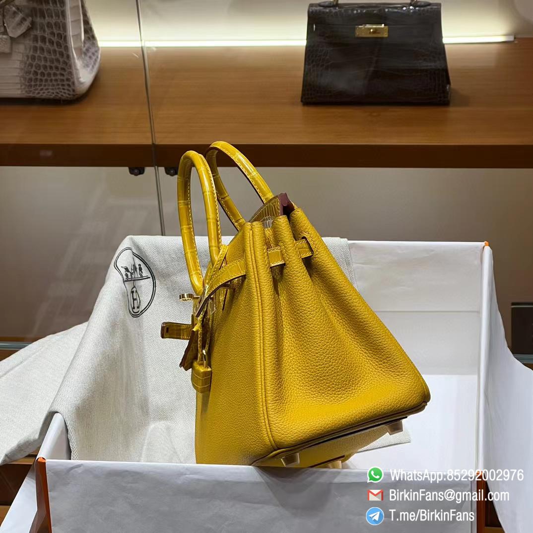 Premium Quality Clone Birkin Handbag 25cm Amber Yellow Togo Leather Gold Plaque 03 Premium Quality Clone Birkin Handbag 25cm Amber Yellow Togo Leather Gold Plaque 03