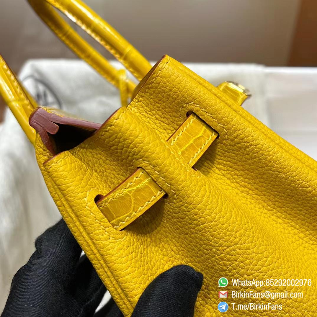 Premium Quality Clone Birkin Handbag 25cm Amber Yellow Togo Leather Gold Plaque 06 Premium Quality Clone Birkin Handbag 25cm Amber Yellow Togo Leather Gold Plaque 06
