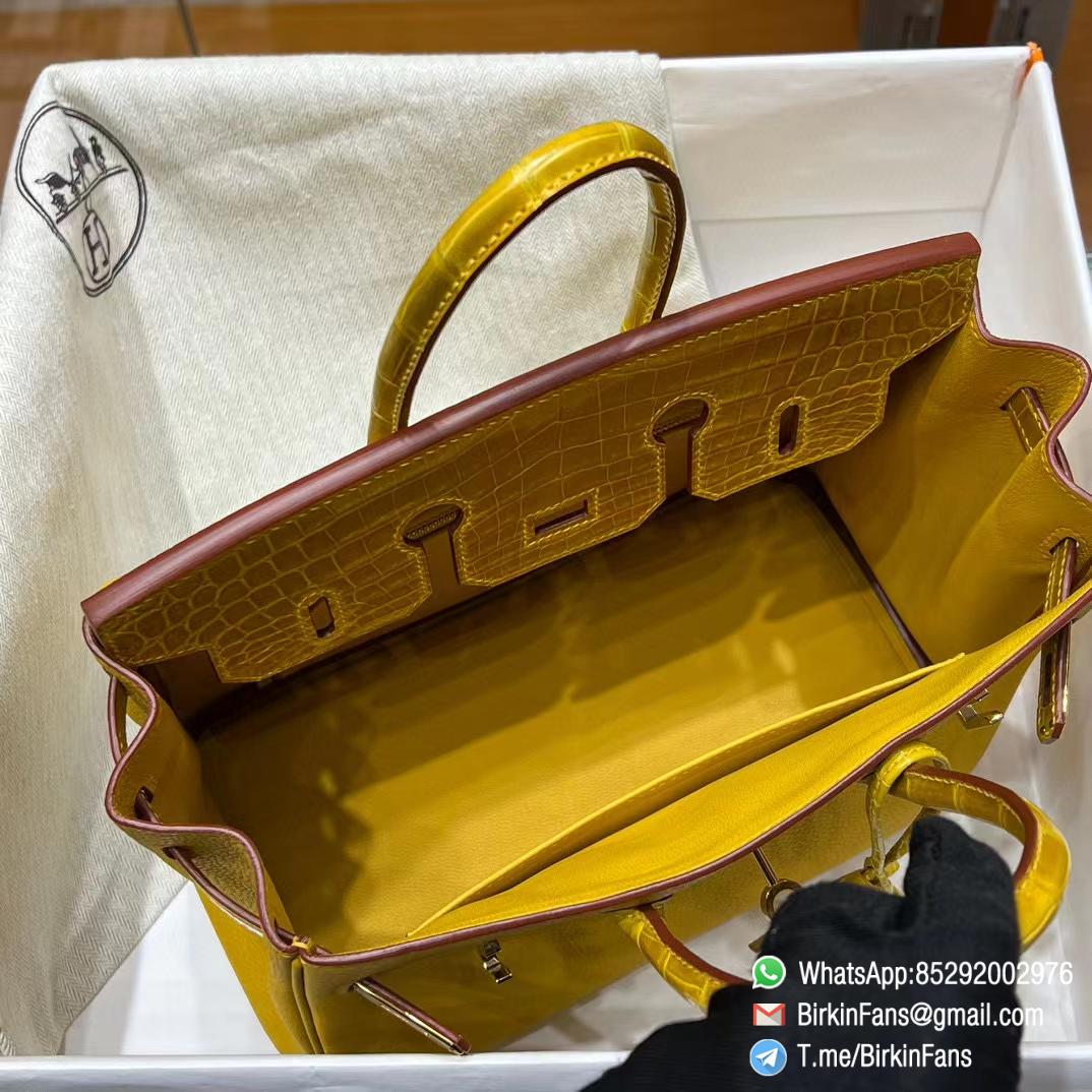 Premium Quality Clone Birkin Handbag 25cm Amber Yellow Togo Leather Gold Plaque 09 Premium Quality Clone Birkin Handbag 25cm Amber Yellow Togo Leather Gold Plaque 09