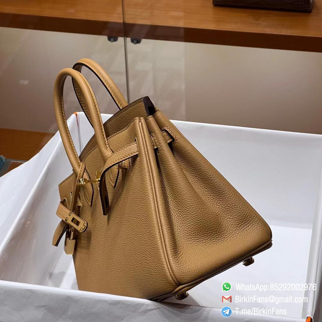 Premium Quality Clone Birkin Handbag 25cm Tabac Camel Togo Leather Gold Plaque 03 Premium Quality Clone Birkin Handbag 25cm Tabac Camel Togo Leather Gold Plaque 03