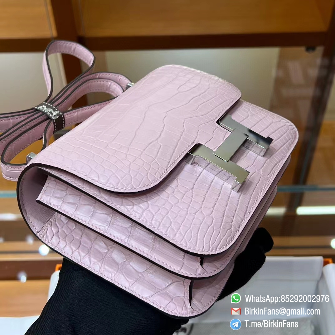 Best Fake Hermes Constance Bag 18cm Mauve Sylvestre X9 Alligator Crocodile Leather Matte Surface Silver Hardware 1 Best Fake Hermes Constance Bag 18cm Mauve Sylvestre X9 Alligator Crocodile Leather Matte Surface Silver Hardware 1