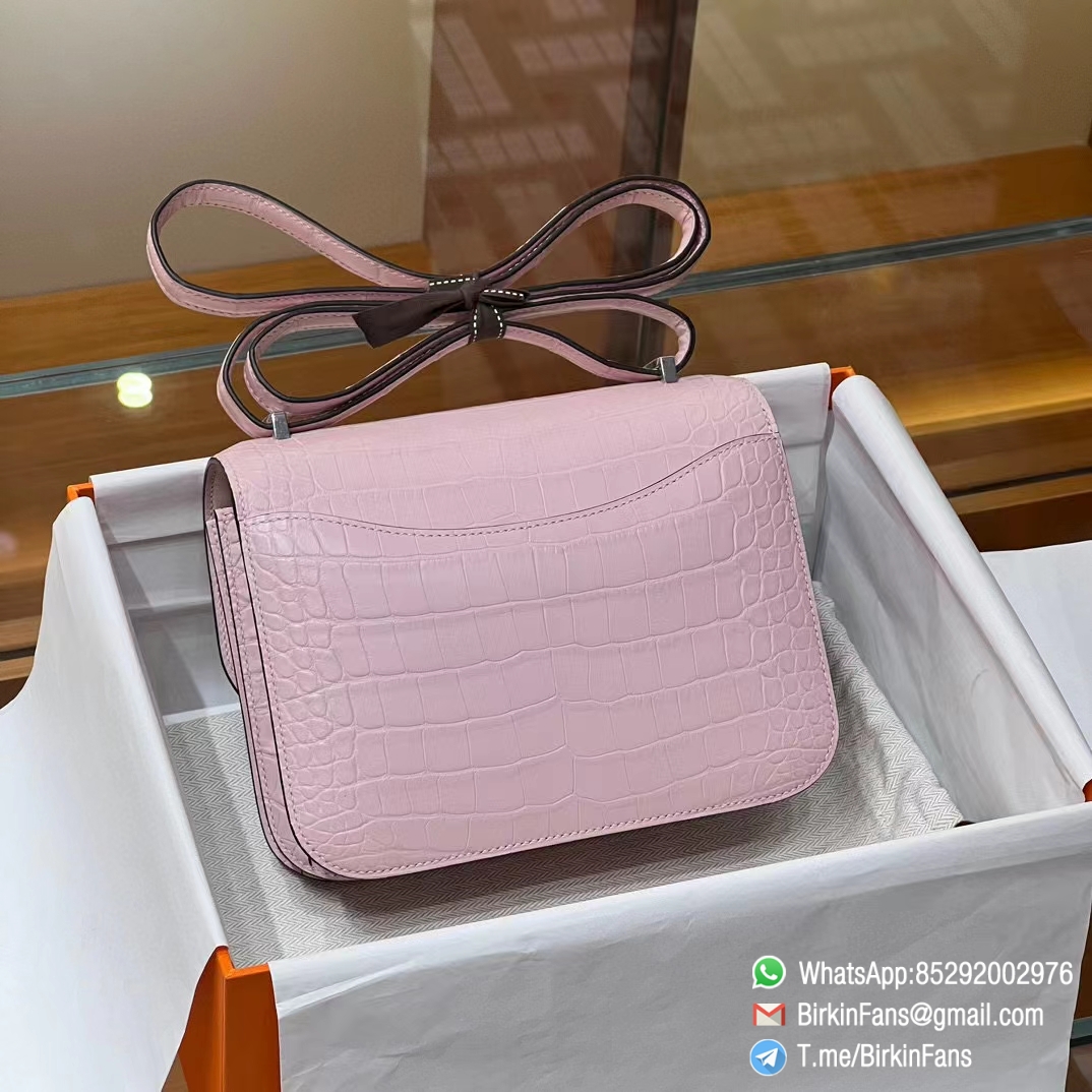 Best Fake Hermes Constance Bag 18cm Mauve Sylvestre X9 Alligator Crocodile Leather Matte Surface Silver Hardware 2 Best Fake Hermes Constance Bag 18cm Mauve Sylvestre X9 Alligator Crocodile Leather Matte Surface Silver Hardware 2