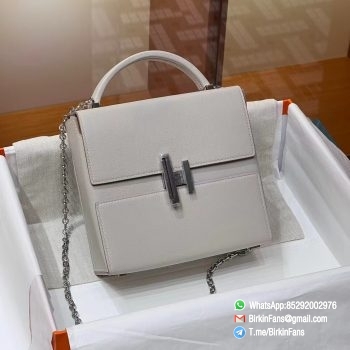 Best Replica Hermes Cinhetic Clutch Bag Craie 10 Evercolor Leather Top Handle Bags