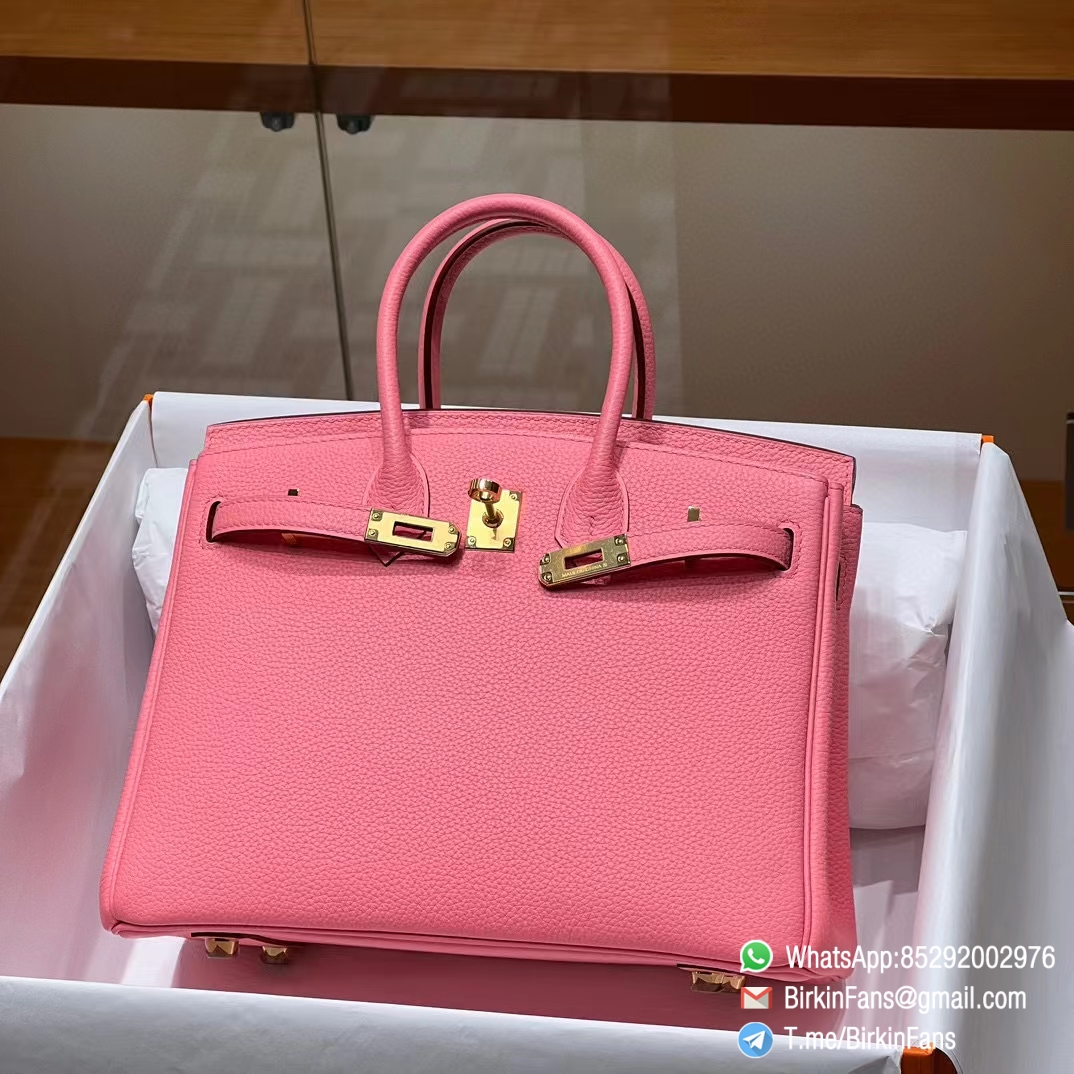 Best Replica Hermes Handbag Birkin 25cm Rose Candy 8T Togo Leather Gold Plaque Best Replica Hermes Handbag Birkin 25cm Rose Candy 8T Togo Leather Gold Plaque