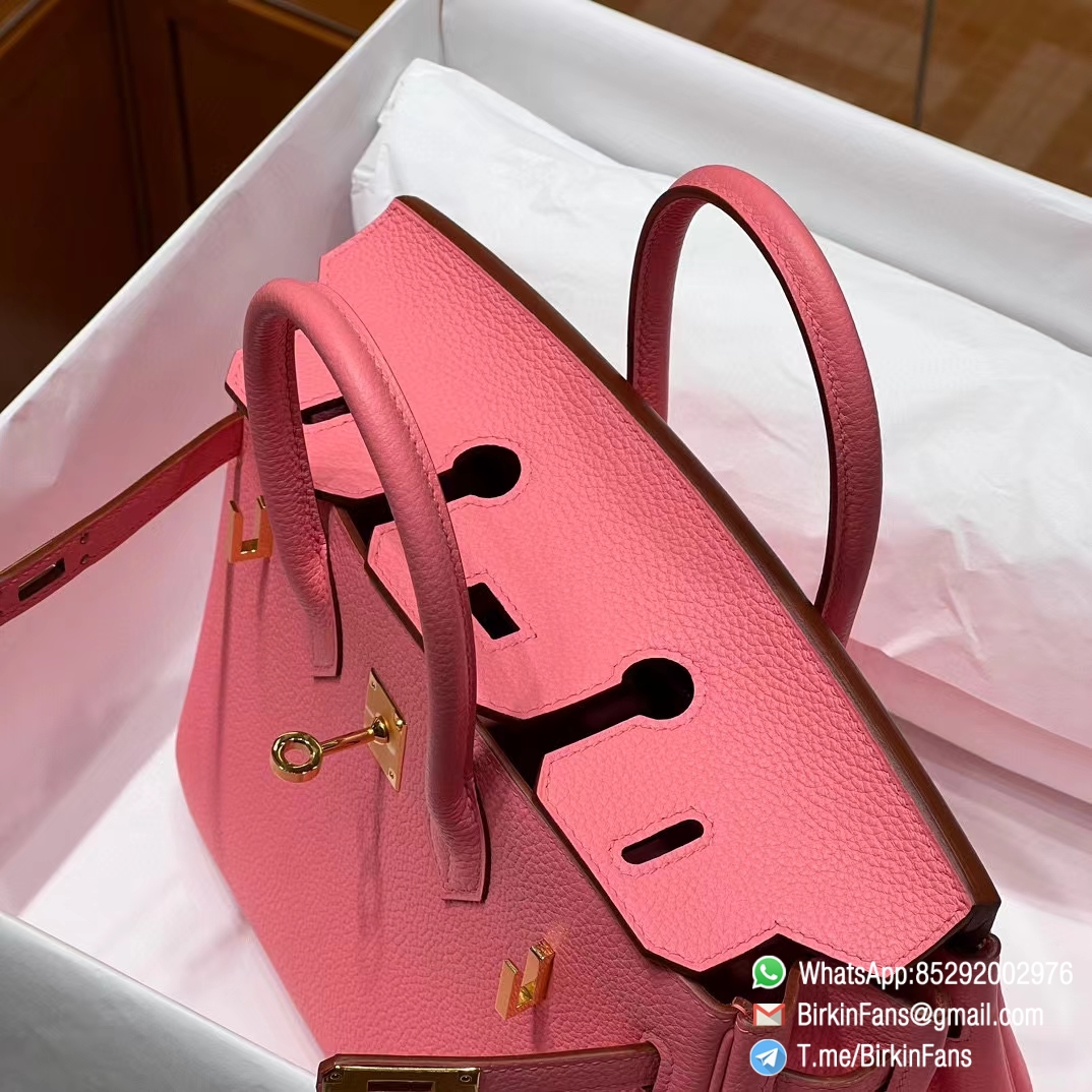 Best Replica Hermes Handbag Birkin 25cm Rose Candy 8T Togo Leather Gold Plaque 5 Best Replica Hermes Handbag Birkin 25cm Rose Candy 8T Togo Leather Gold Plaque 5
