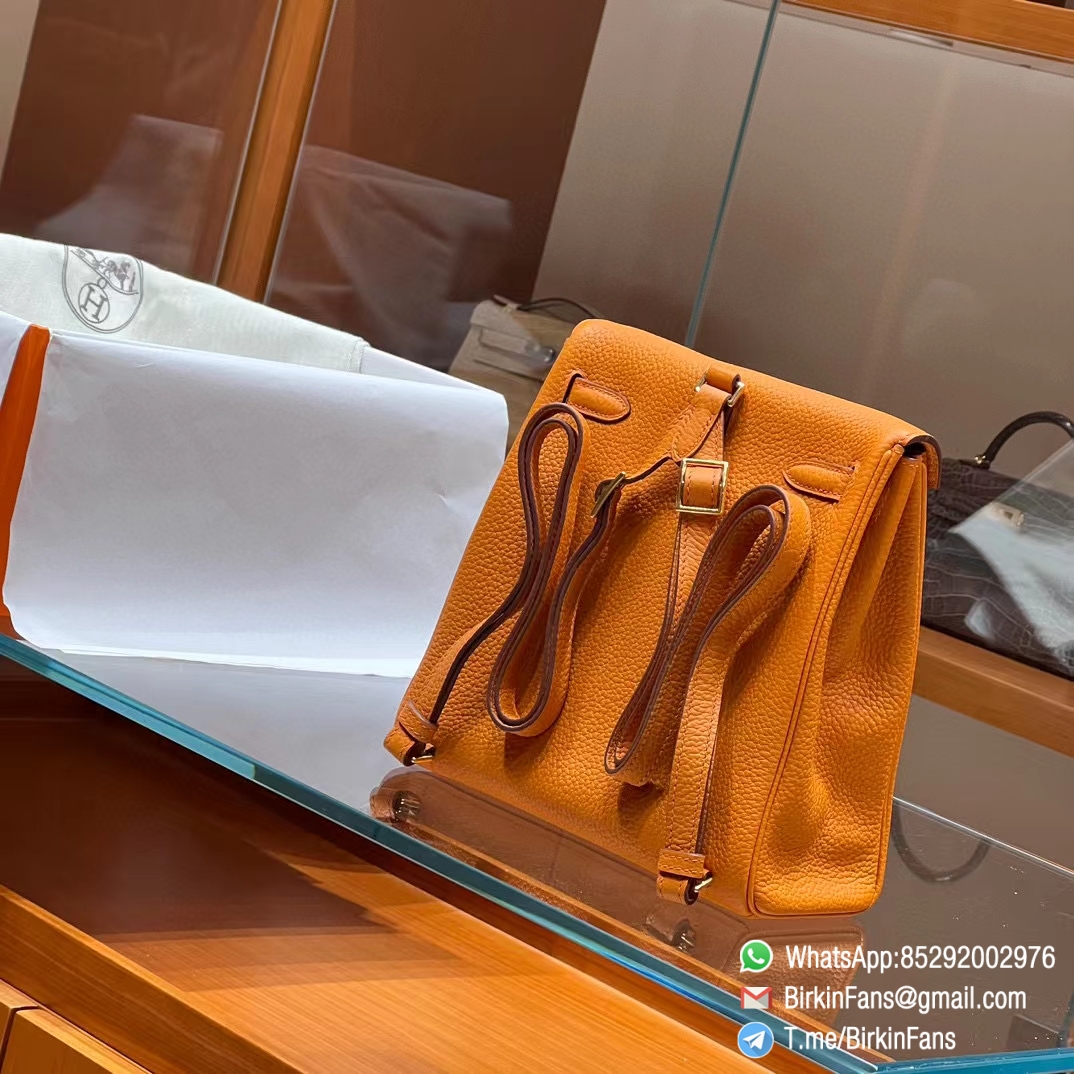 Best Replica Hermes Kelly Ado Backpack 21cm Orange 93 Togo Leather Gold Hardware 04 Best Replica Hermes Kelly Ado Backpack 21cm Orange 93 Togo Leather Gold Hardware 04
