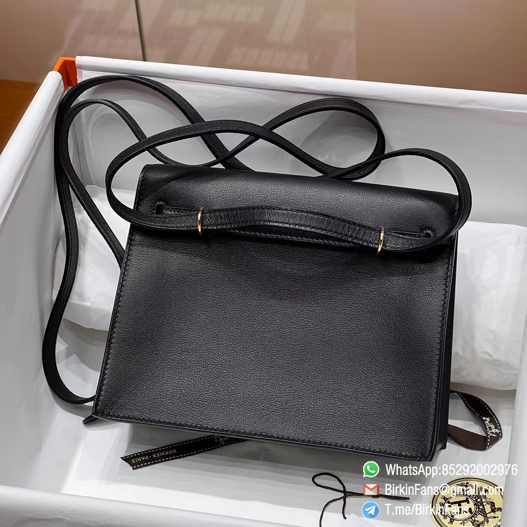 High Quality Replica Hermes Kelly Dance Bag Black Evercolor Leather Gold Hardware 1 High Quality Replica Hermes Kelly Dance Bag Black Evercolor Leather Gold Hardware 1