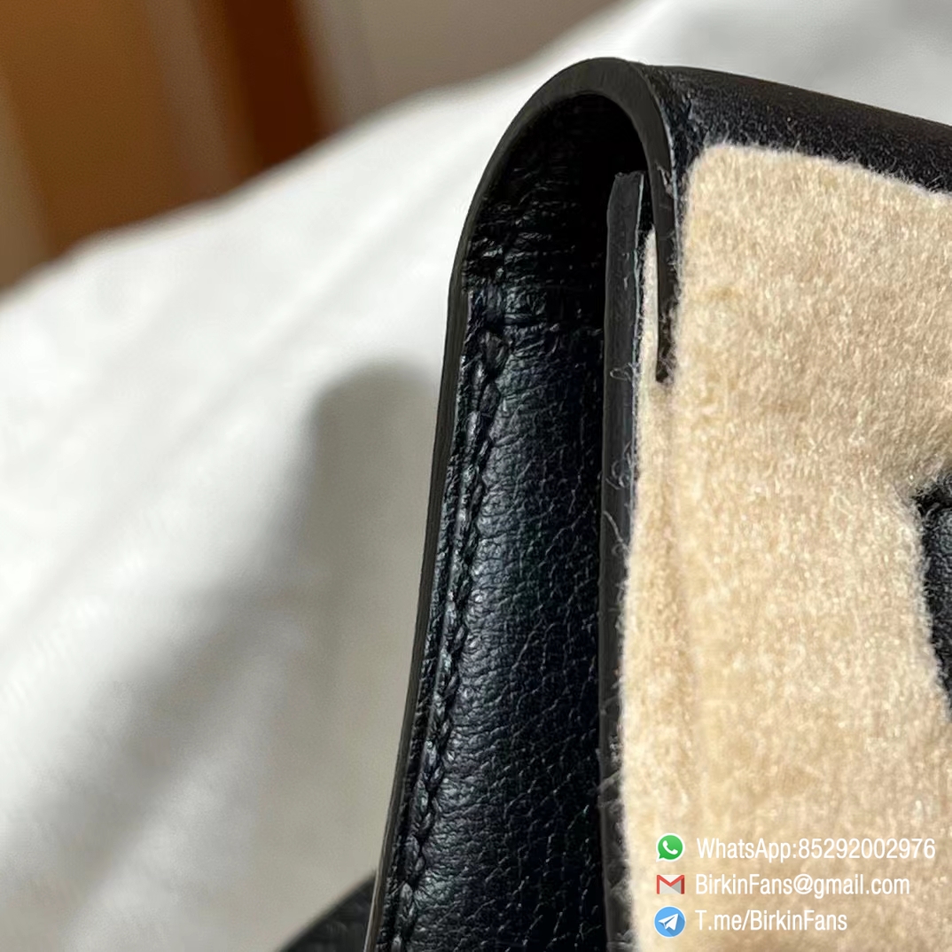High Quality Replica Hermes Kelly Dance Bag Black Evercolor Leather Gold Hardware 4 High Quality Replica Hermes Kelly Dance Bag Black Evercolor Leather Gold Hardware 4