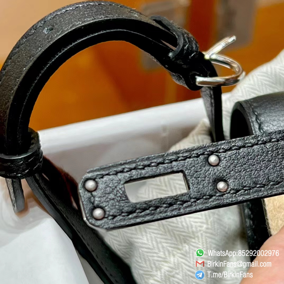 High Quality Replica Hermes Kelly Dance Bag Black Evercolor Leather Gold Hardware 7 High Quality Replica Hermes Kelly Dance Bag Black Evercolor Leather Gold Hardware 7