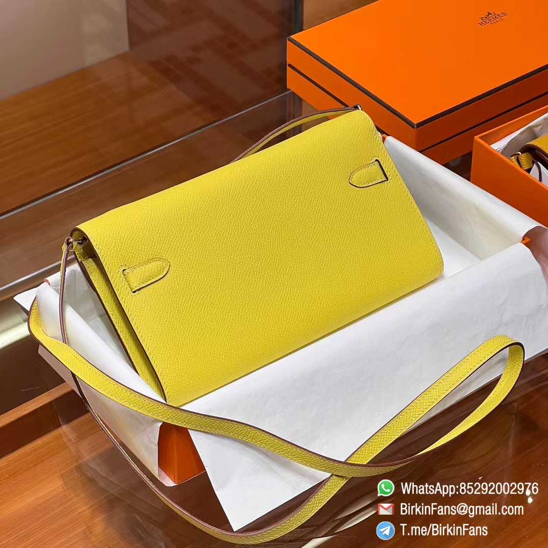 High Quality Replica Hermes Kelly Pochette Clutch Bag Lime 9R Epsom Leather Gold Hardware 1 High Quality Replica Hermes Kelly Pochette Clutch Bag Lime 9R Epsom Leather Gold Hardware 1
