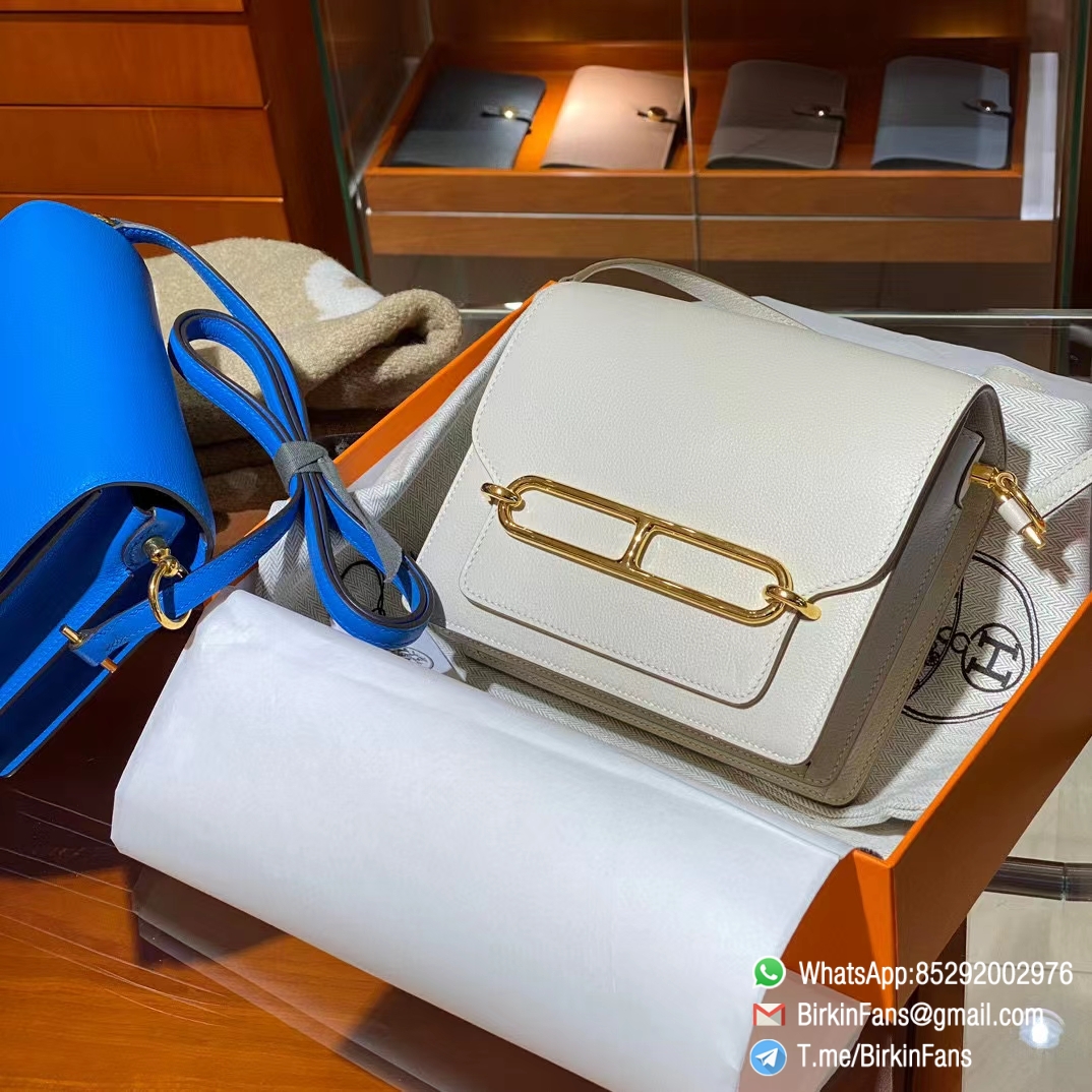High Quality Replica Hermes Roulis 23 Bag Craie Chalk 10 Gold Plaque High Quality Replica Hermes Roulis 23 Bag Craie Chalk 10 Gold Plaque