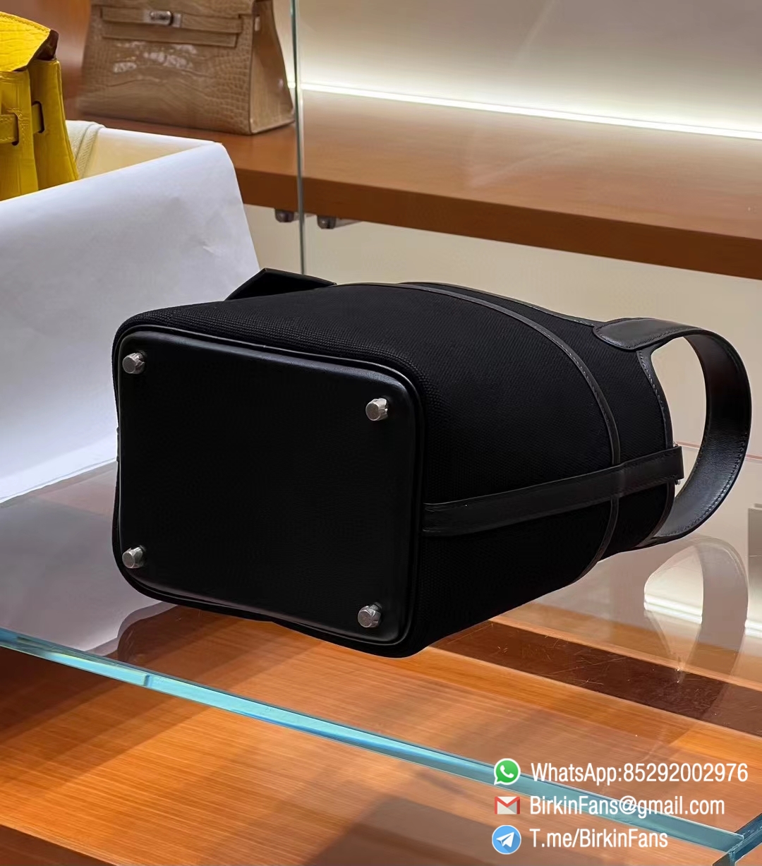 Premium Fake Hermes Cargo Picotin Lock 18 Bag Canvas and Swift Silver Hardware 5 Premium Fake Hermes Cargo Picotin Lock 18 Bag Canvas and Swift Silver Hardware 5