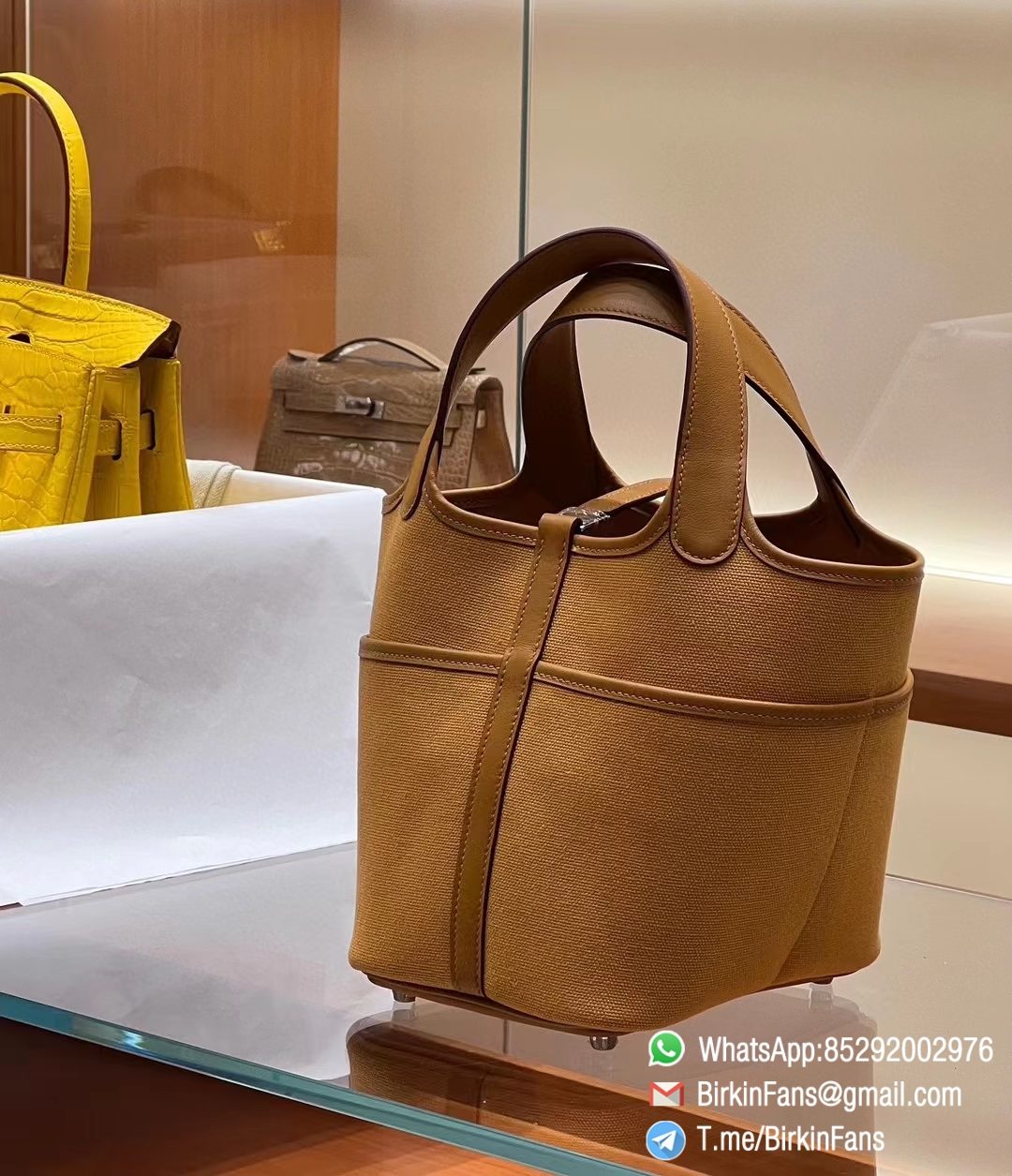 Premium Fake Hermes Cargo Picotin Lock 18cm Bag 37 Gold Canvas and Swift Silver Hardware 1 Premium Fake Hermes Cargo Picotin Lock 18cm Bag 37 Gold Canvas and Swift Silver Hardware 1