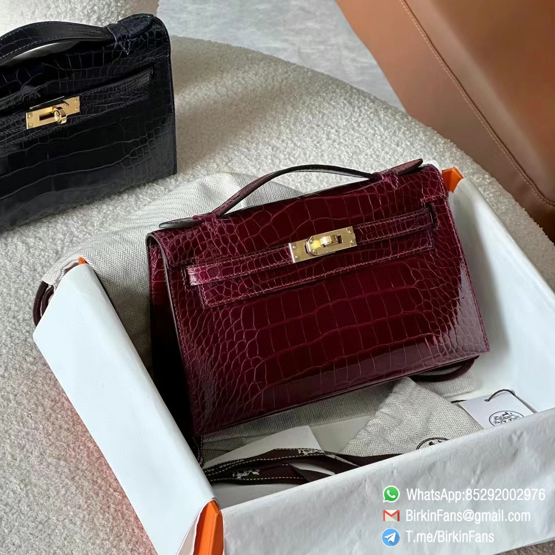 Best Rep Hermes Bags Mini Kelly Bag Bordeaux 57 Alligator Crocodile Leather Gold Hardware Best Rep Hermes Bags Mini Kelly Bag Bordeaux 57 Alligator Crocodile Leather Gold Hardware