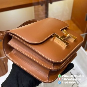 Best Replica Hermes Bags Constance Mini Bag 18cm Brown Gold 37 Box Leather Gold Hardware 2